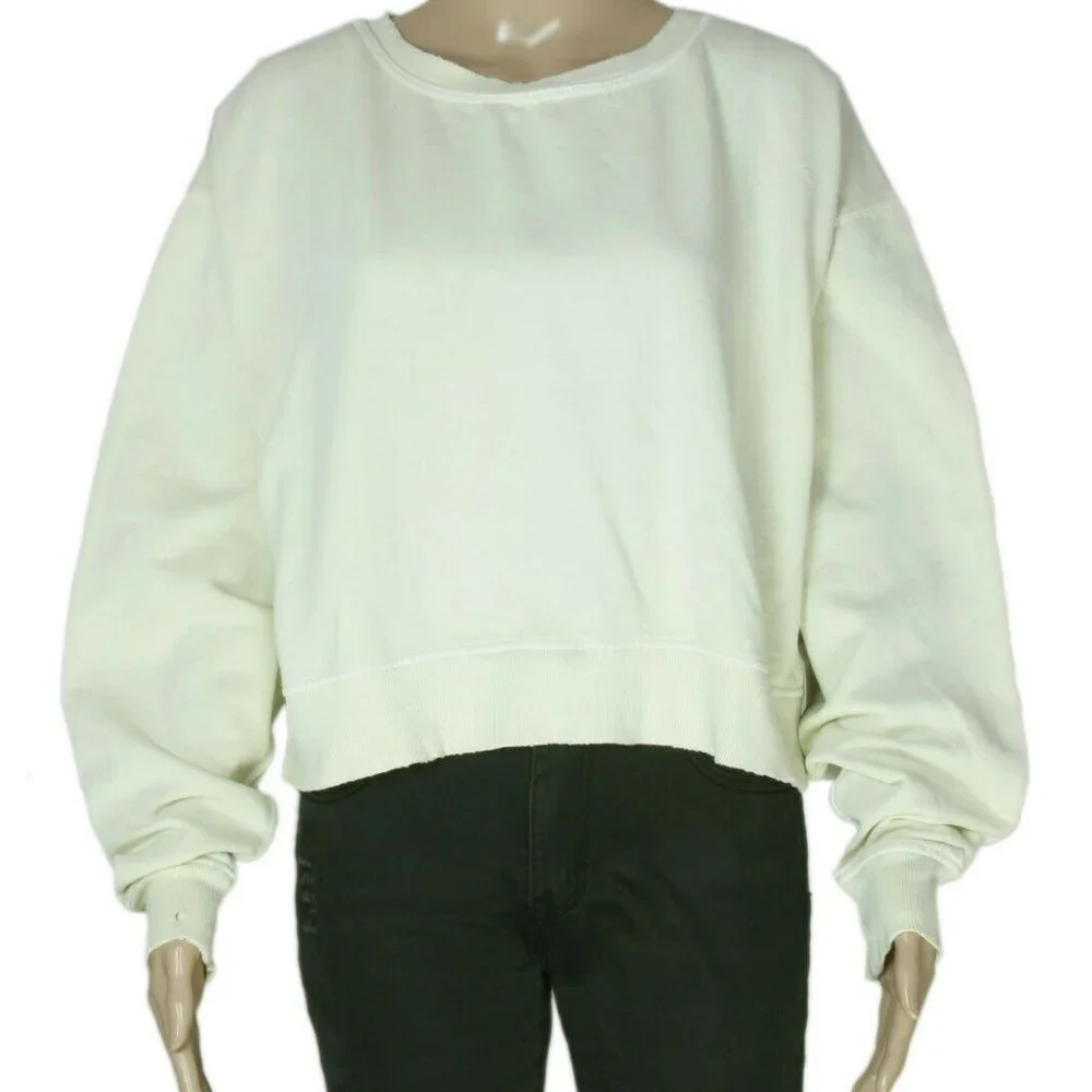 Free People Cool Rider Slouchy Sweatshirt Top Pullover XS